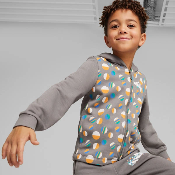 Sudadera con cremallera PUMA ESS+ SUMMER CAMP: ¡Aventura de verano para pequeños!
