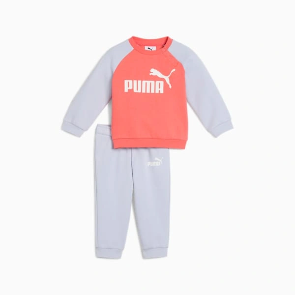 ¡PUMA Minicats Essentials! Conjunto Raglán y Pantalón para Toddlers, Cómodo y con Estilo, ¡Perfecto para Explorar!